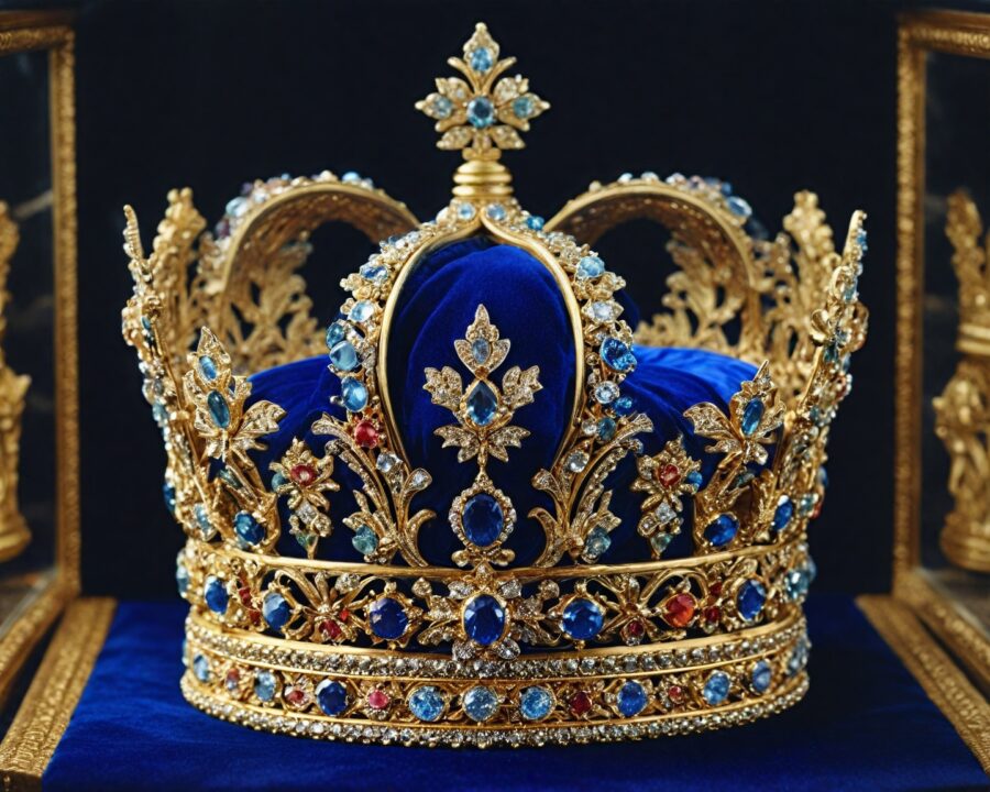 Os metais preciosos mais usados em coroas e joias reais