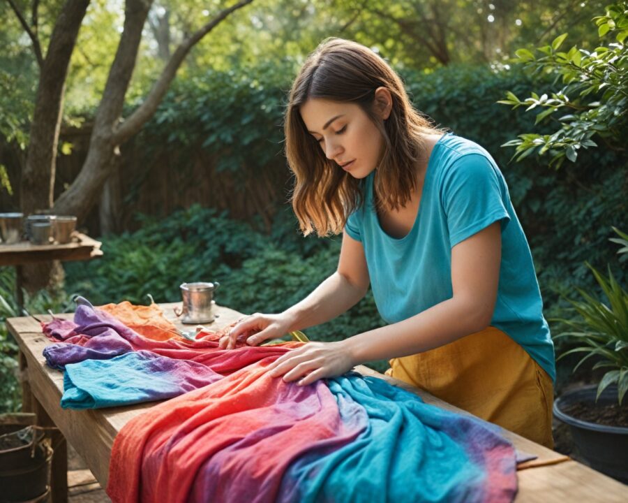 técnicas de tingimento natural em algodão: guia prático para casa