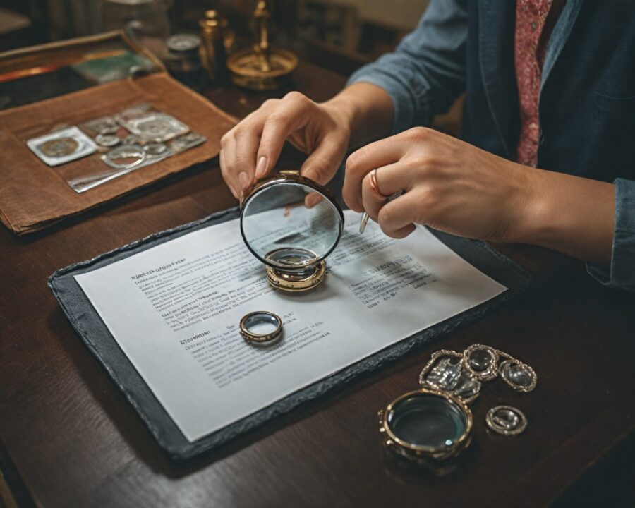 como calcular o valor de mercado de joias com vidro artístico