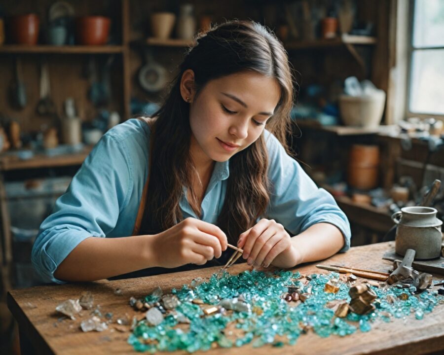 tendências em joias sustentáveis com vidro reciclado: guia completo