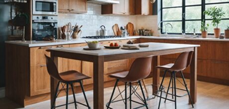 Projetando uma Cozinha Perfeita com Armários de Madeira Natural