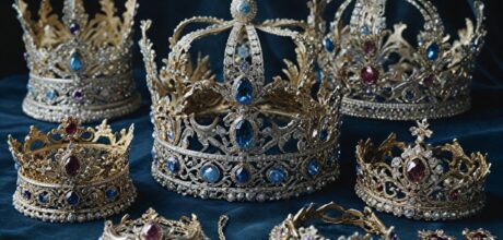 Os metais preciosos mais usados em coroas e joias reais