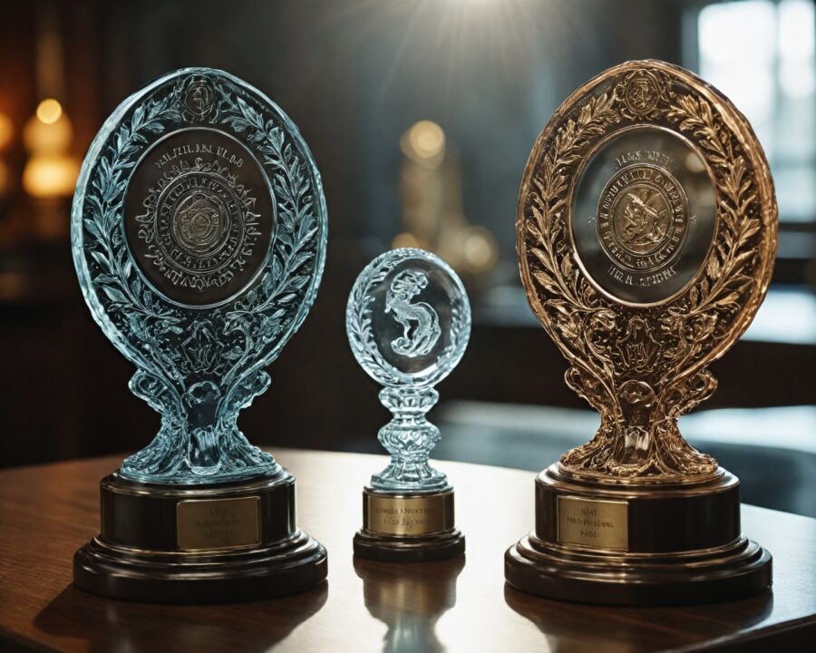 Como o vidro transforma medalhas e troféus personalizados