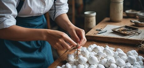 Como o algodão é usado na criação de joias artesanais e biojoias
