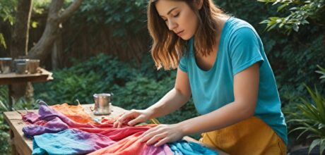 técnicas de tingimento natural em algodão: guia prático para casa