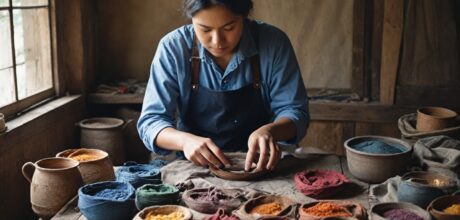 técnicas de estamparia artesanal em algodão com tintas naturais