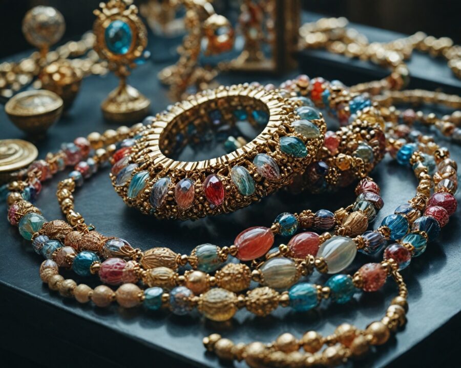 história das joias de vidro venezianas e seu impacto na moda atual