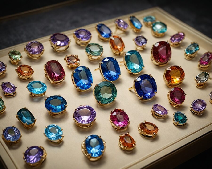 as pedras de vidro mais usadas em joias populares