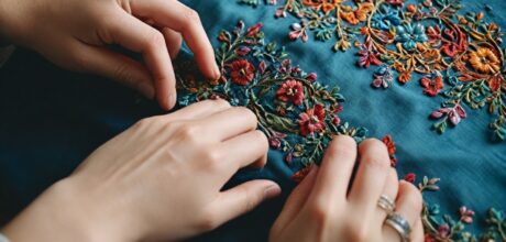 Técnicas de bordado manual em algodão e tendências atuais
