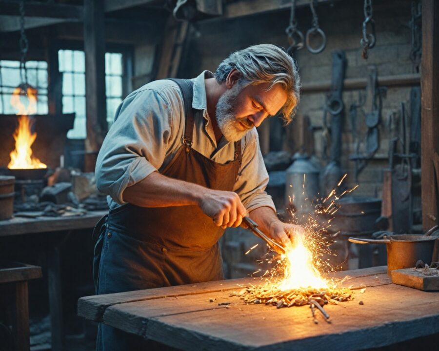 Técnicas antigas de fundição de ouro e prata na ourivesaria artesanal