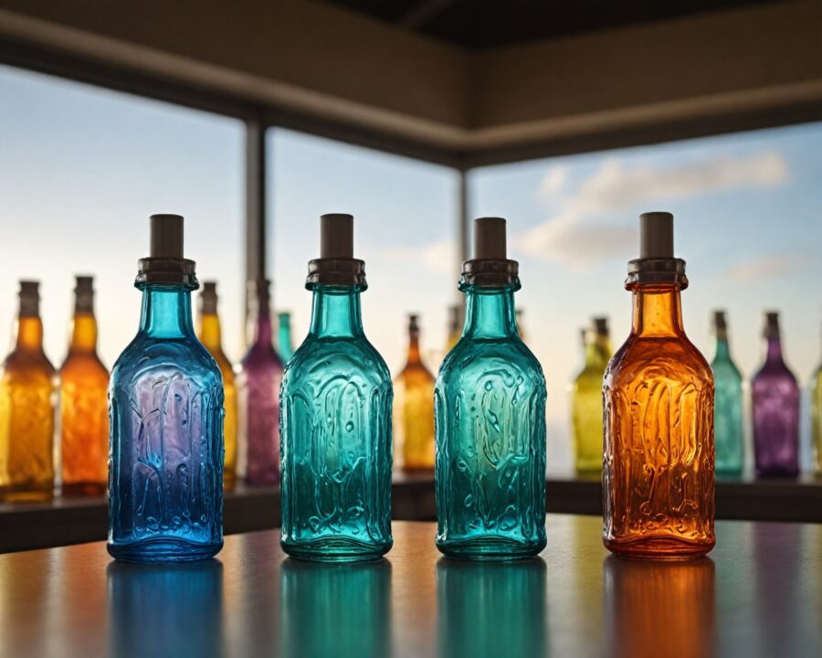 Como garrafas de vidro são transformadas em anéis e colares